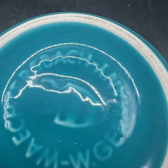 Turquoise Ceramic Sugar and Creamer Set - Picture 9 of 9